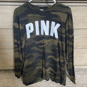 Cute green camo with roses on the sleeves from PINK!